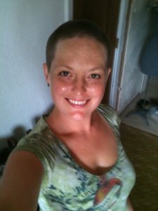 In 2011 I shaved my head-total G.I. Jane move-and it grew back dark and curly. 